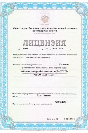 Лицензия ЧУДО ПАРТНЁР